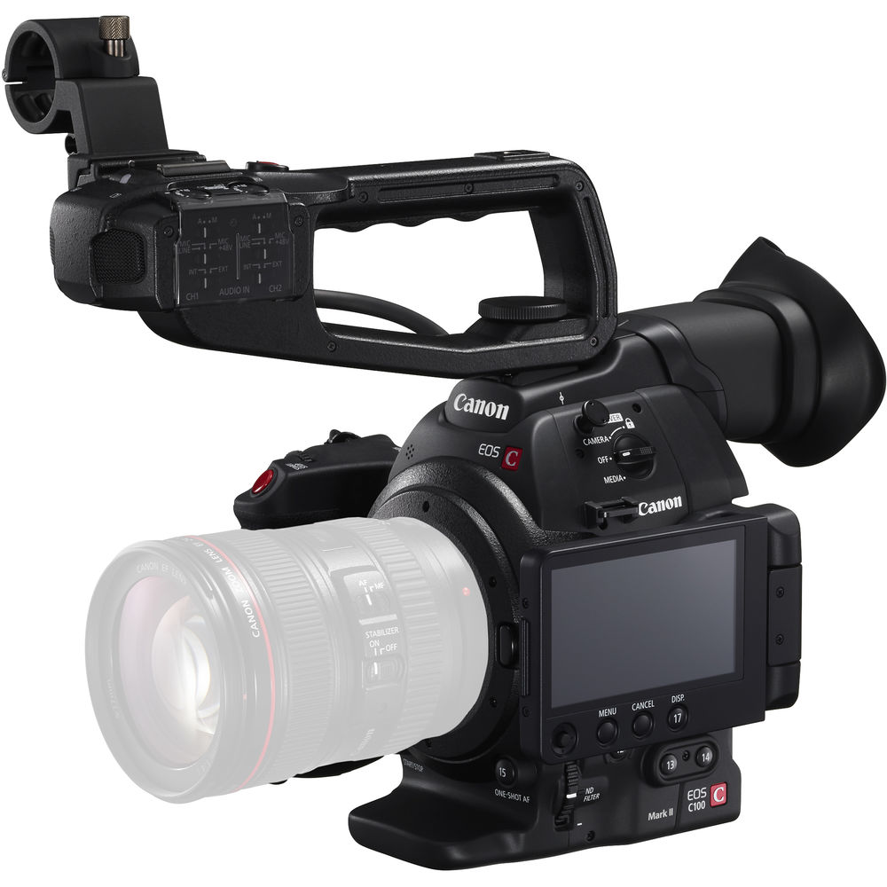 Canon EOS C100 Mark II Cinema EOS Camera with Dual Pixel CMOS AF (EF-Mount) - 2 Year Warranty - Next Day Delivery
