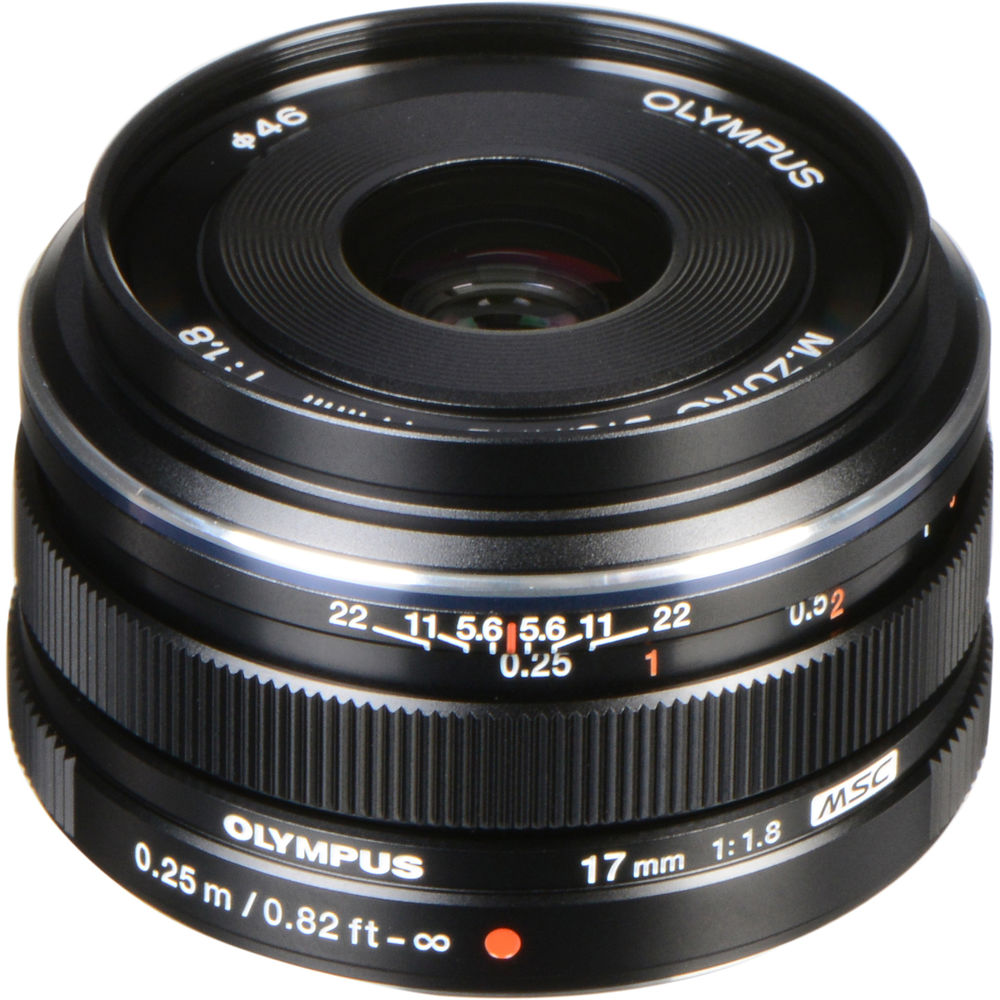 Olympus M.Zuiko Digital 17mm f/1.8 Lens (Black) - 2 Year Warranty - Next Day Delivery