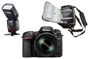Nikon D7500 18-105 + Camera Bag + Flash Kit